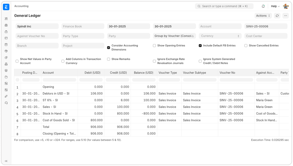 Invoice Ledger