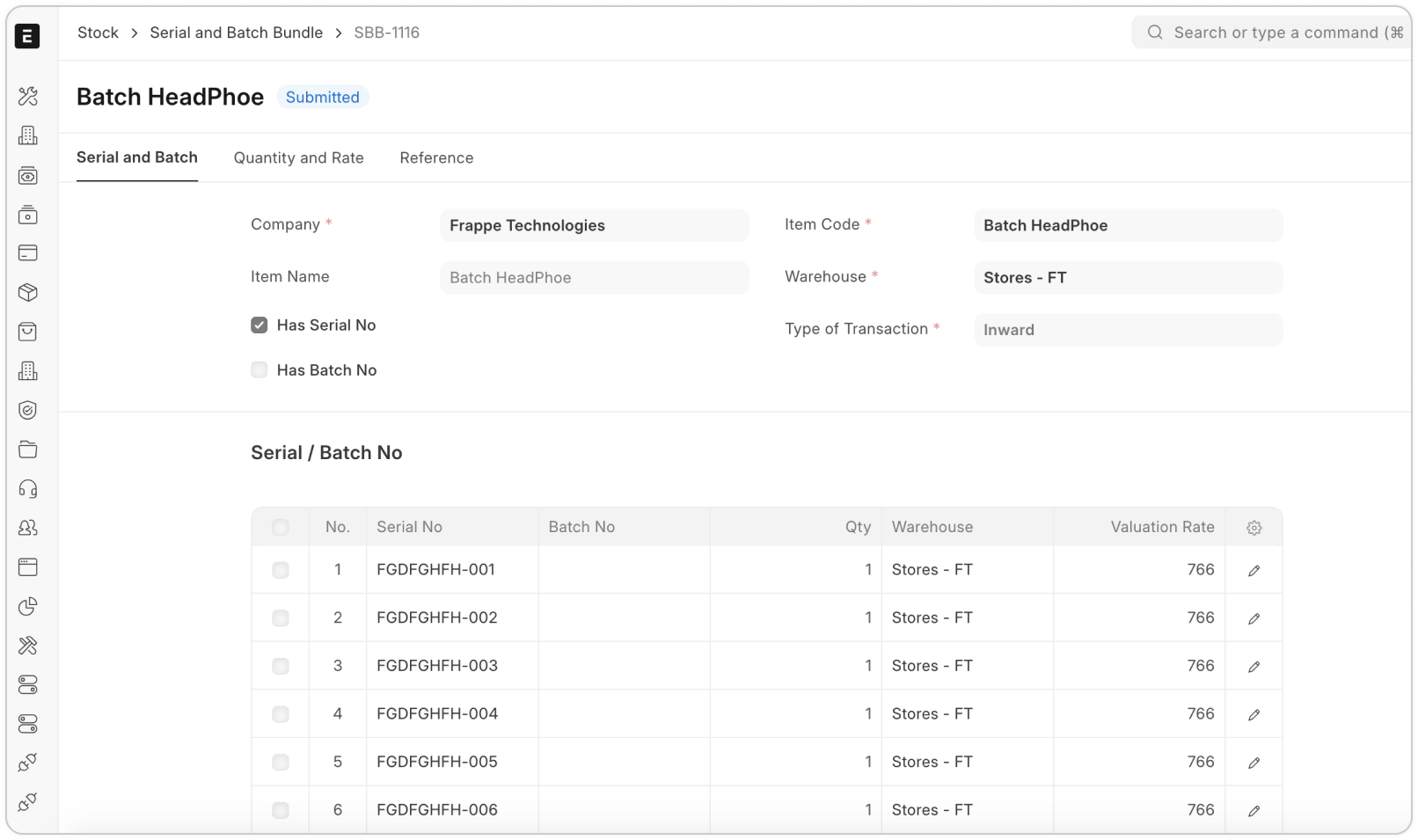 Serialized & Batched Inventory for Total Control